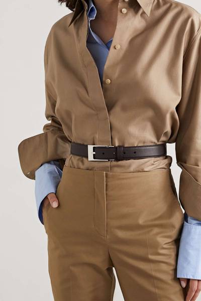 The Row Jewel leather belt outlook