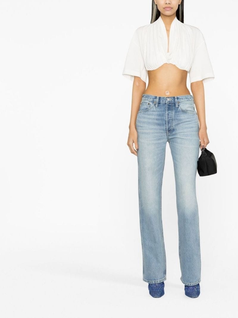 mid-rise straight-leg jeans - 3