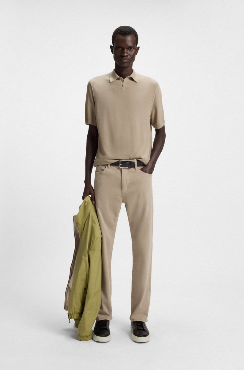 BOSS KNIT POLO IN MERINO WOOL WITH NATURAL STRETCH outlook