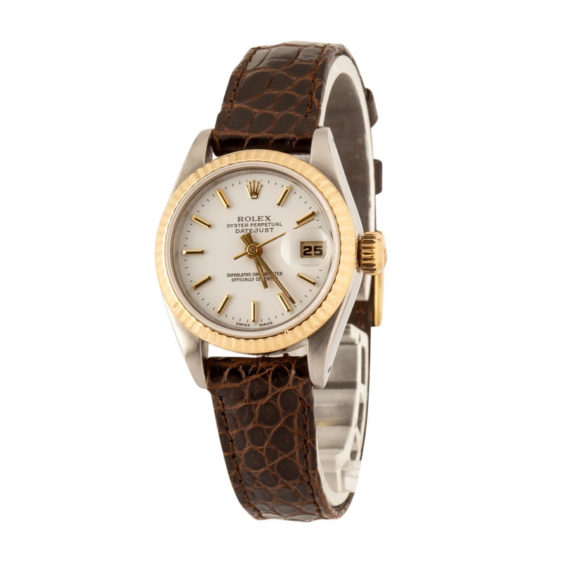 Rolex Ladies Datejust 69173 White Dial - 2