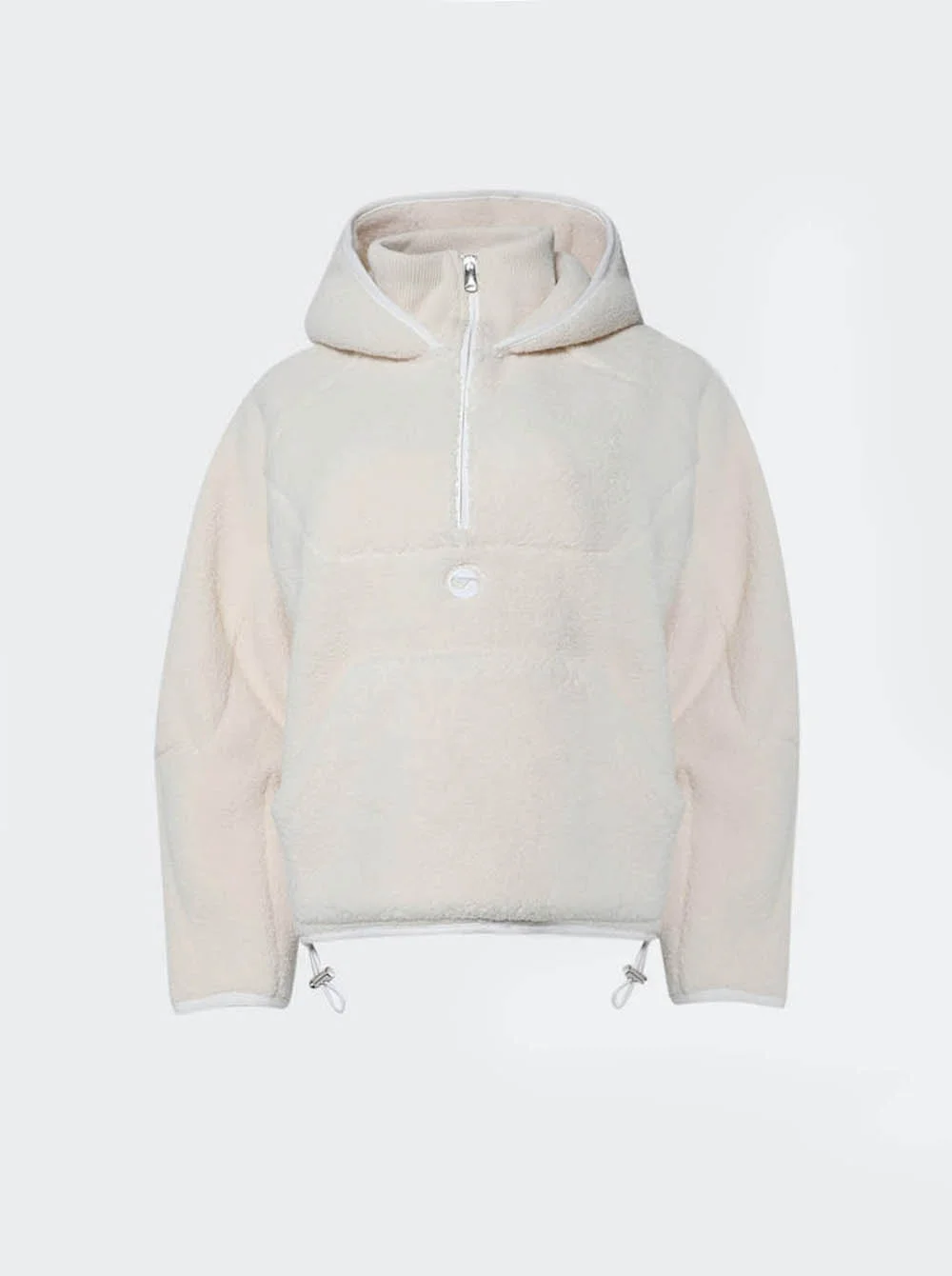 Sherpa Hoodie White - 1