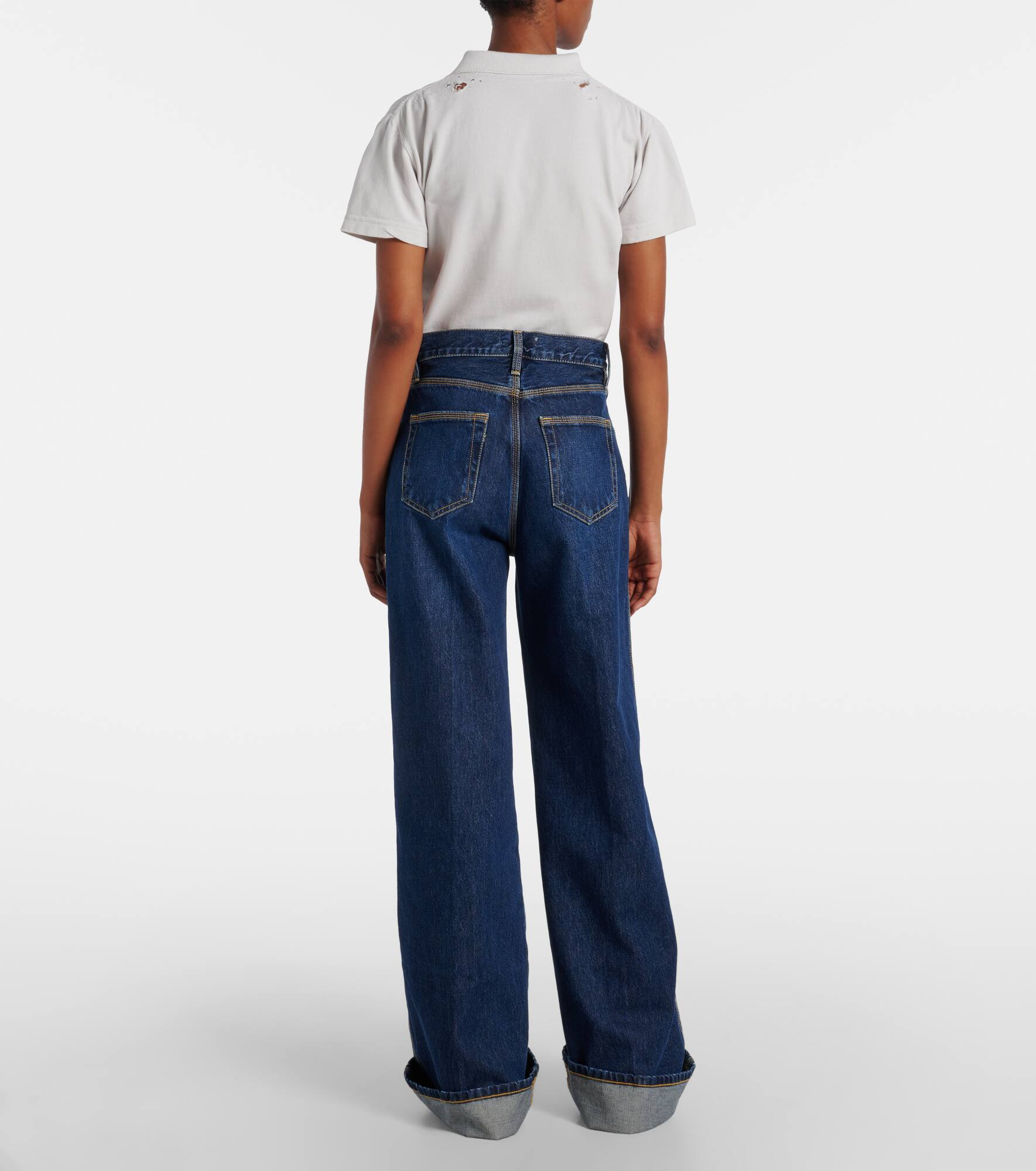 The Cuffed Wide high-rise wide-leg jeans - 3