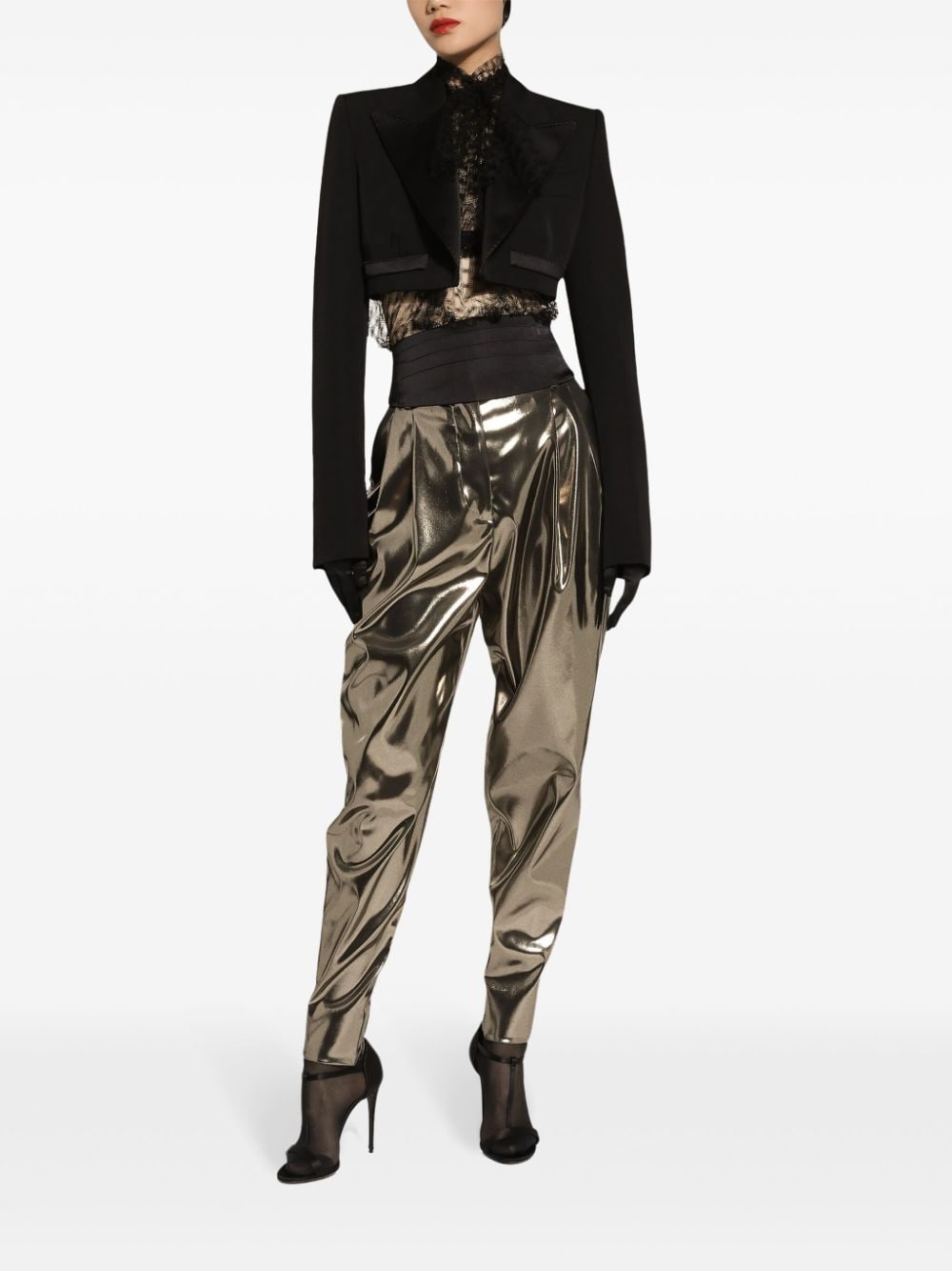 foil tapered trousers - 3