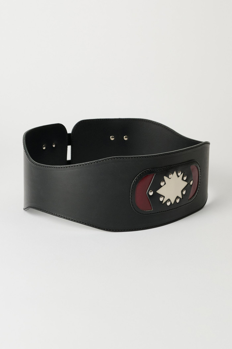 Girdle Belt Slow Black Arid Bull Hide 1