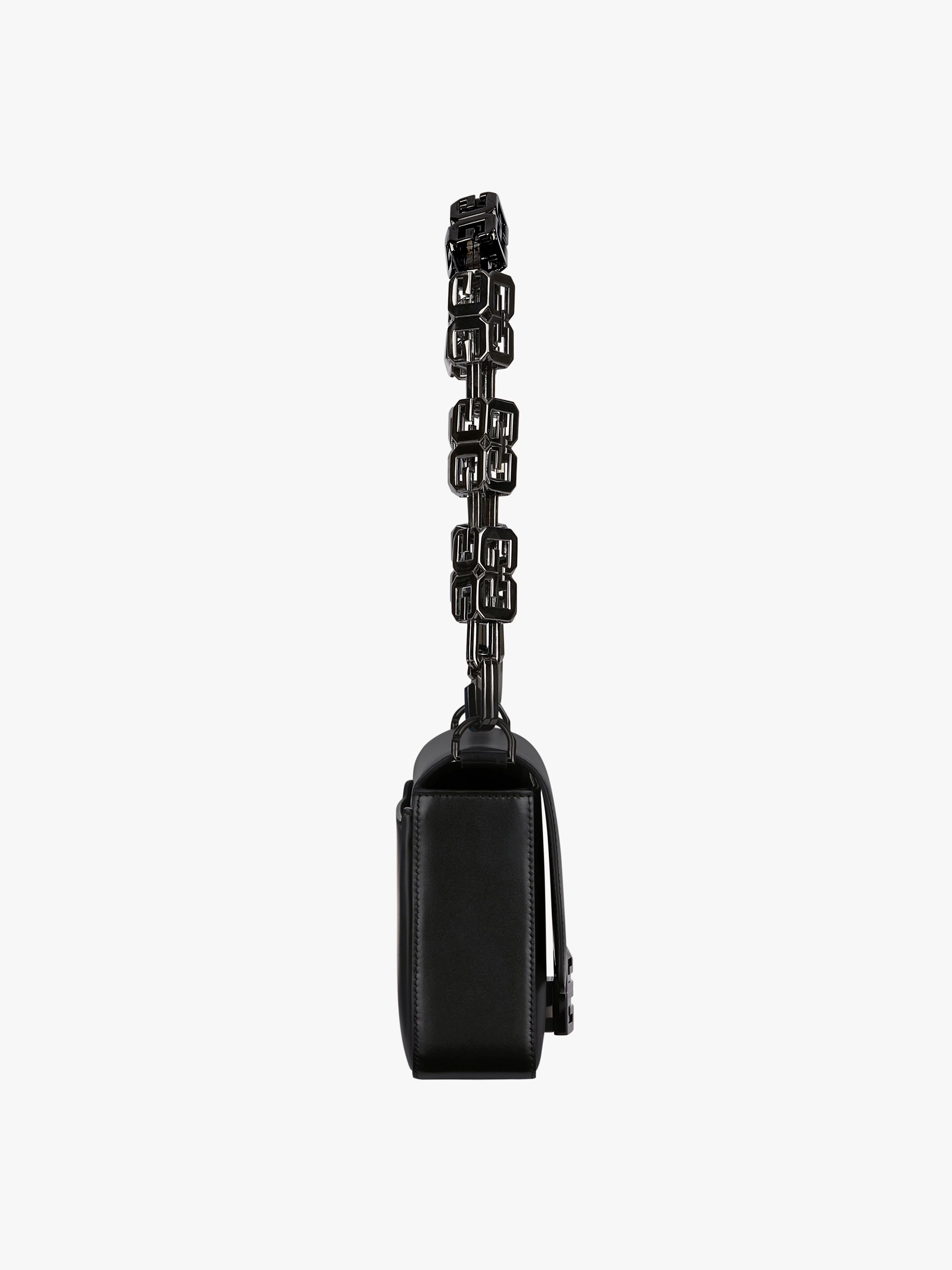 MEDIUM 4G BAG IN BOX LEATHER WITH CHAIN - 3