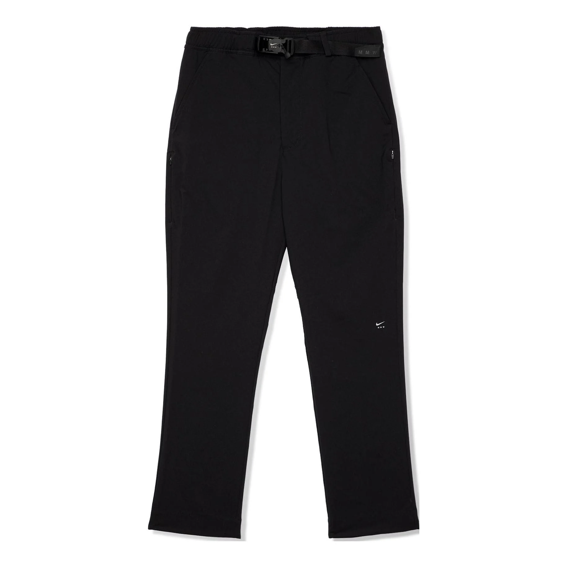 Men's Nike x MMW Crossover Solid Color Belt Slim Fit Casual Long Pants/Trousers Black DD9432-010 - 1