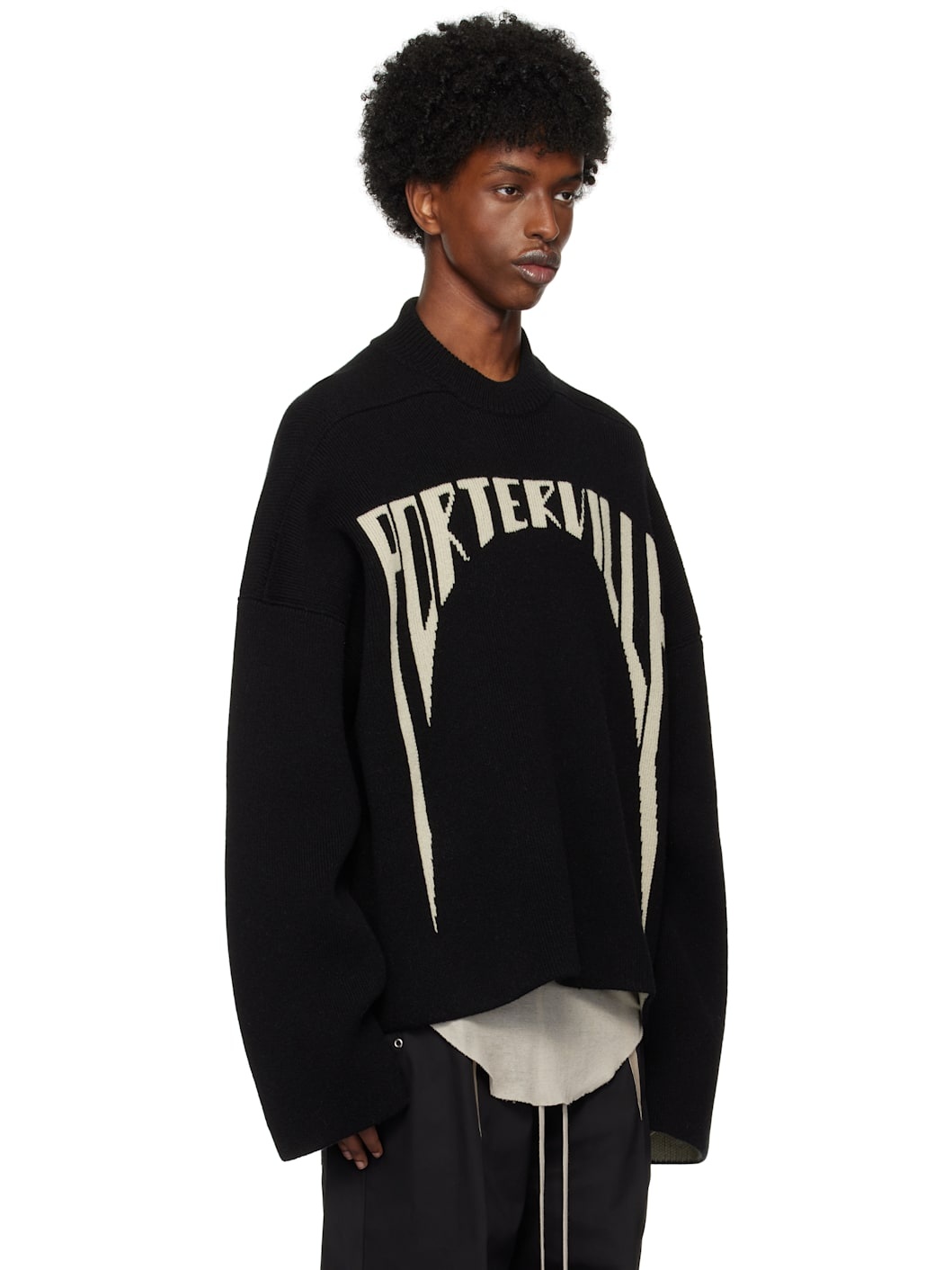 Black Porterville Jumbo Sweater - 2