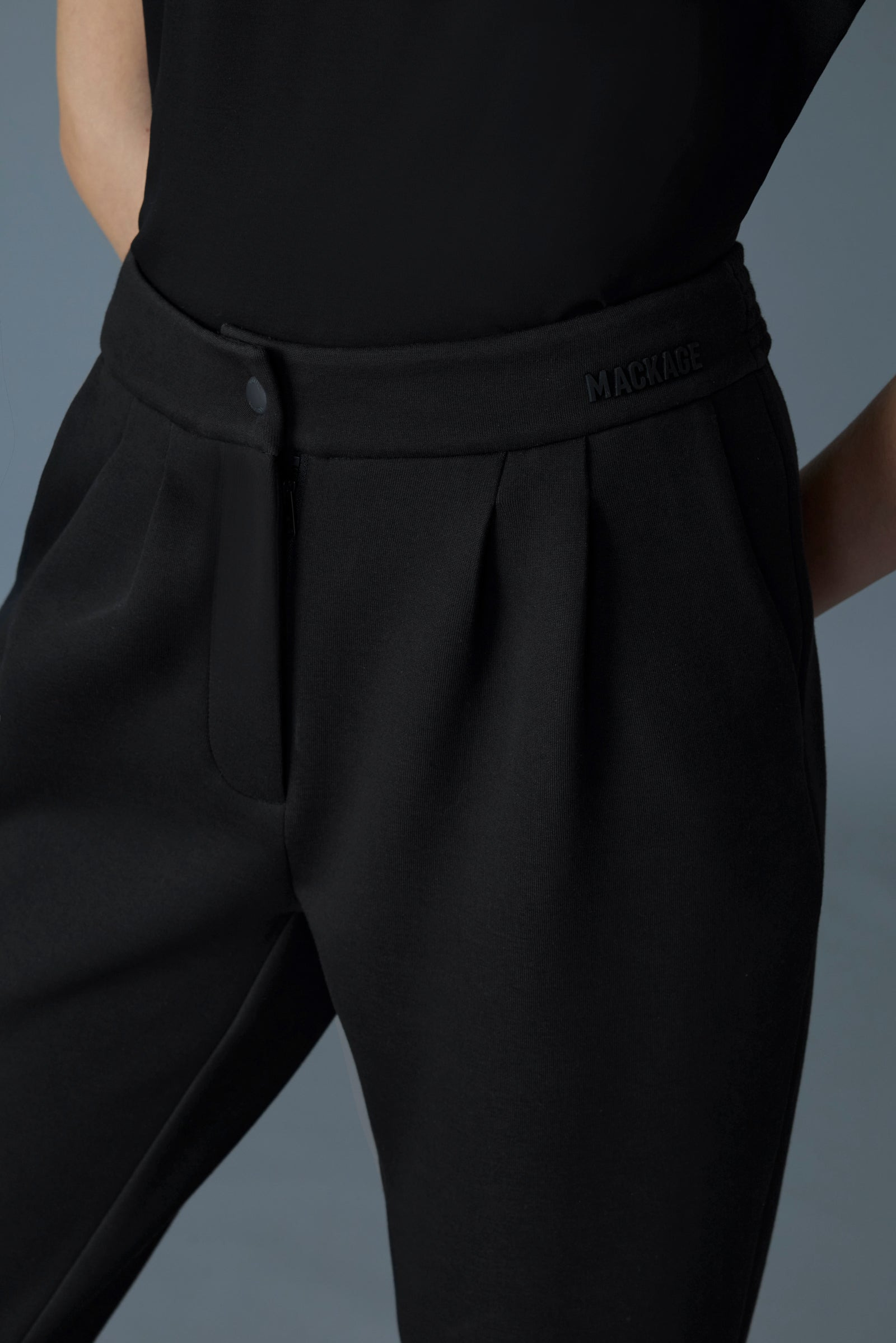 MARIANA Pleated Pants with Elasticized Waistband - 5
