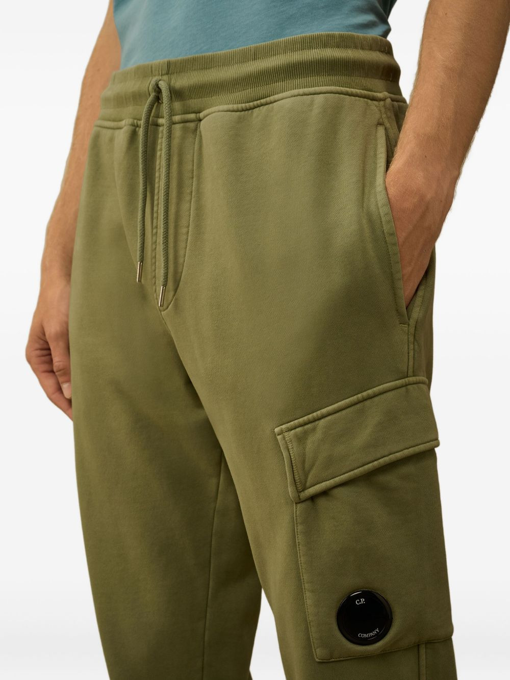 cargo drawstring track pants - 5