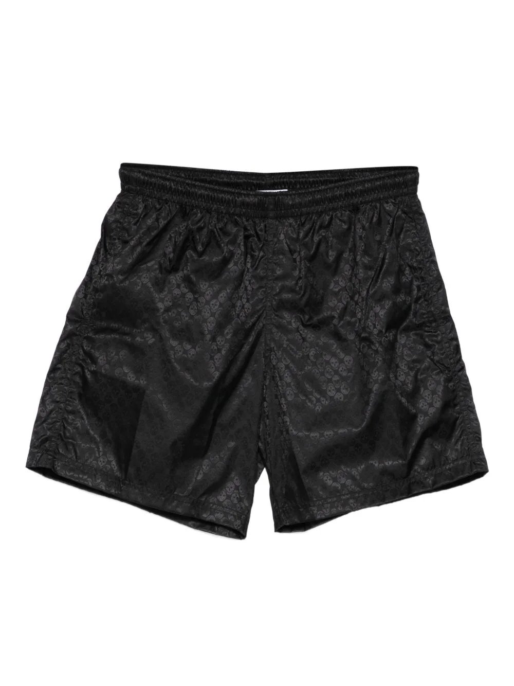 skull-pattern swim shorts - 1