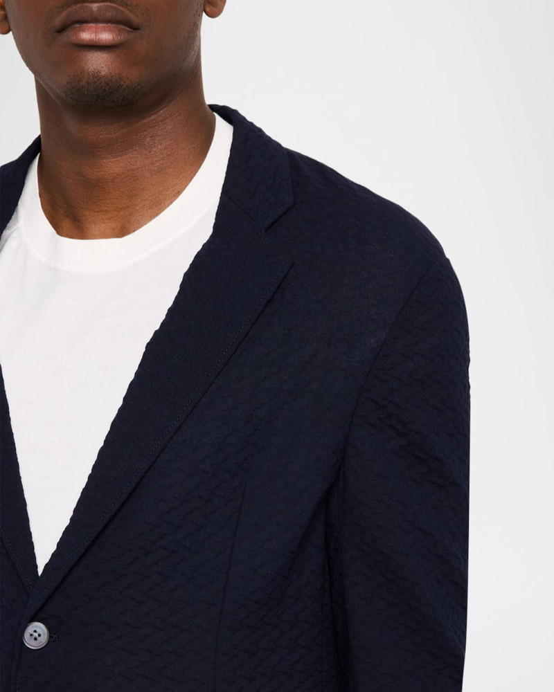 Men's Chevron Jacquard Knit Blazer 5