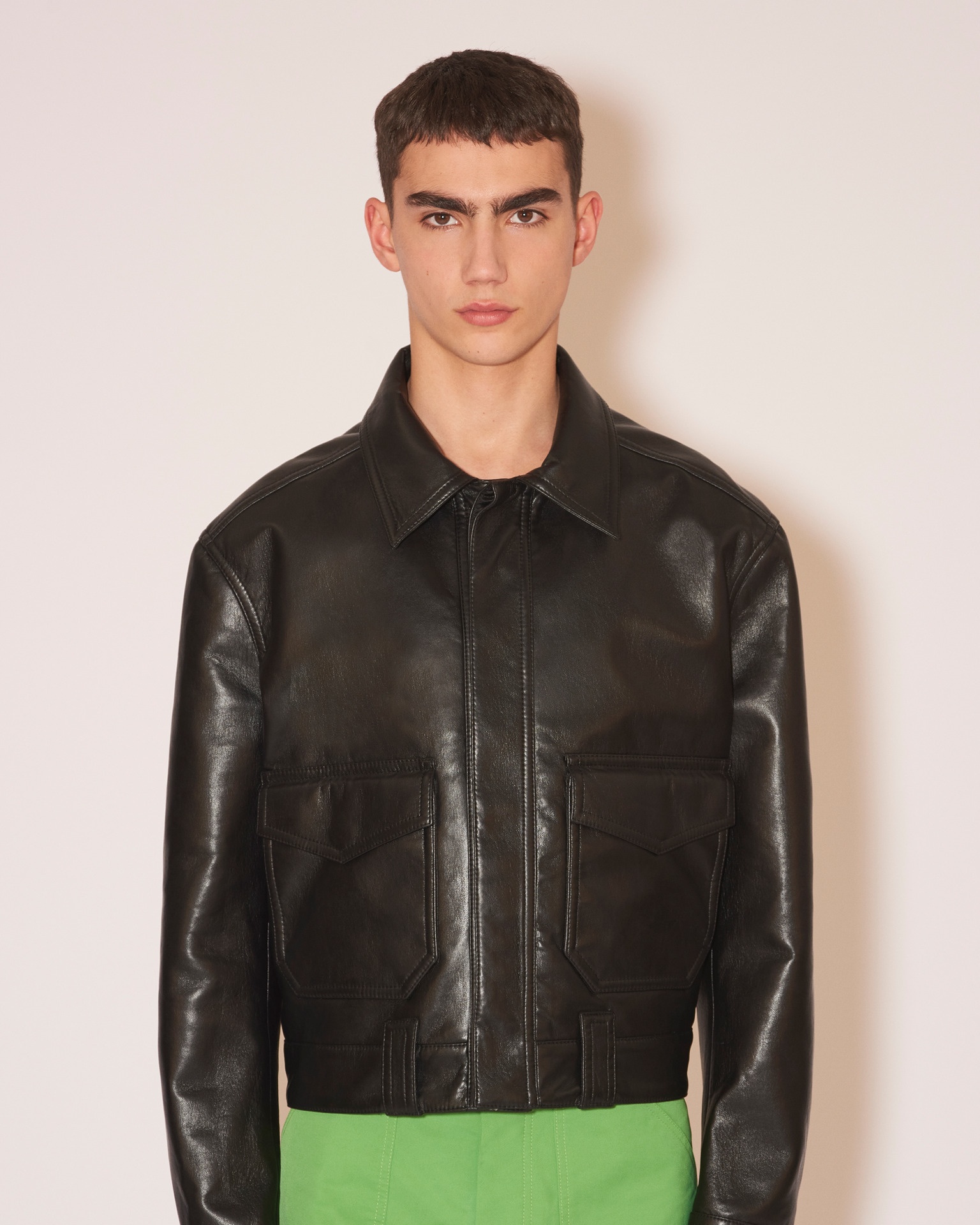 RUBEN - Regenerated leather jacket - Black - 5