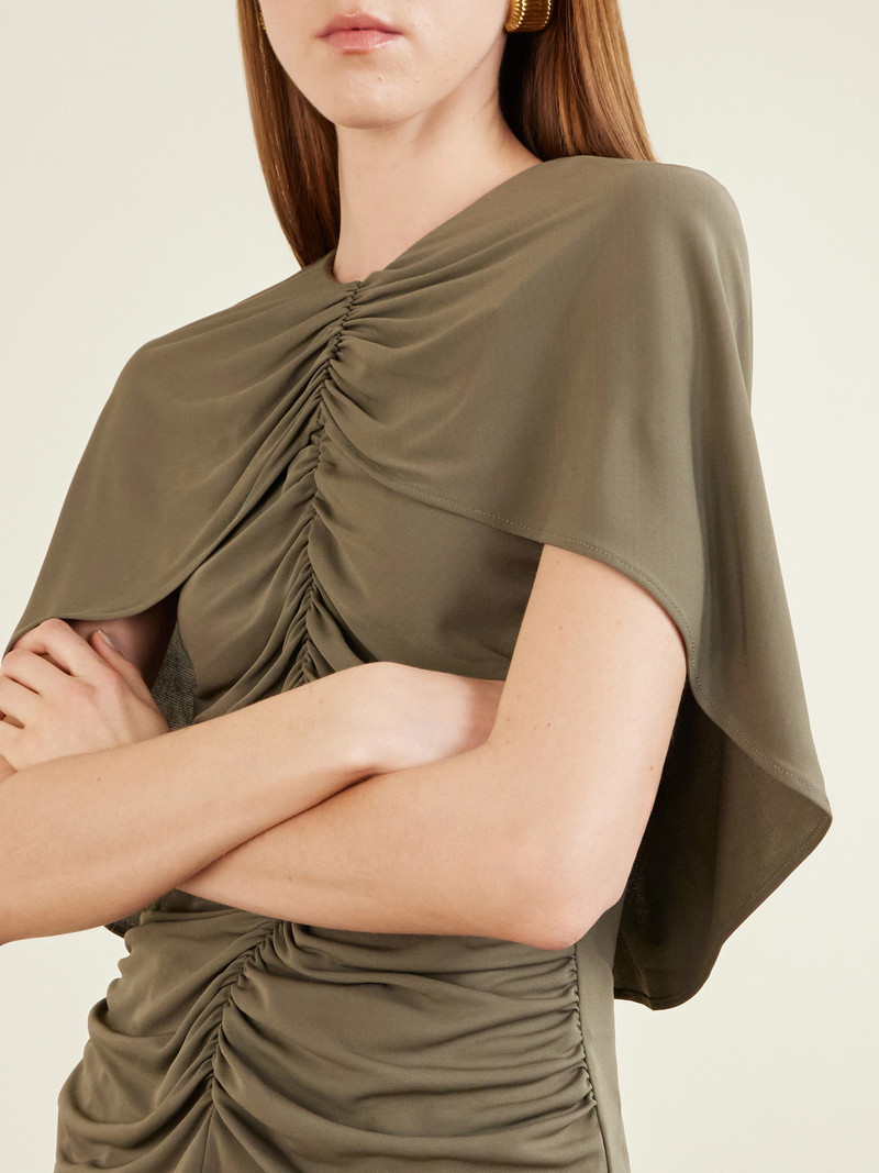 Emme Cape-effect Gathered Jersey Top 4