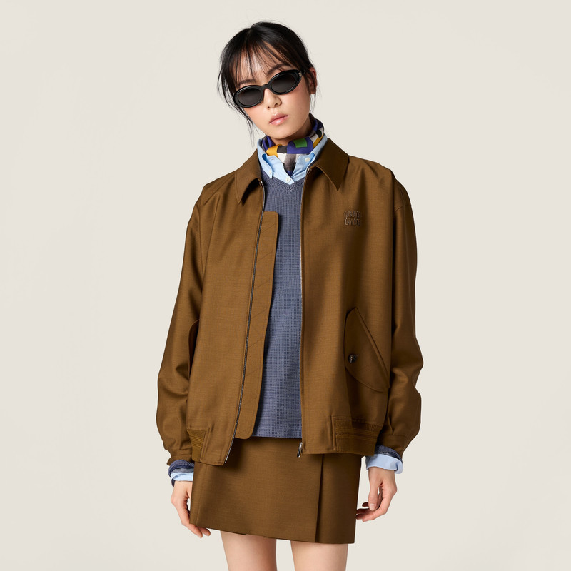 Kid mohair blouson jacket 6