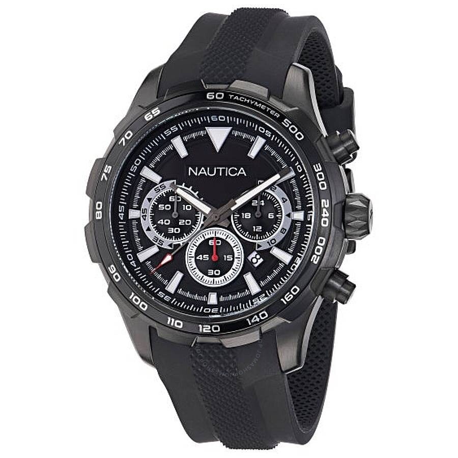 Nautica - Nautica NST Chronograph Quartz Black Dial Men's Watch NAPNSAS34 - 1