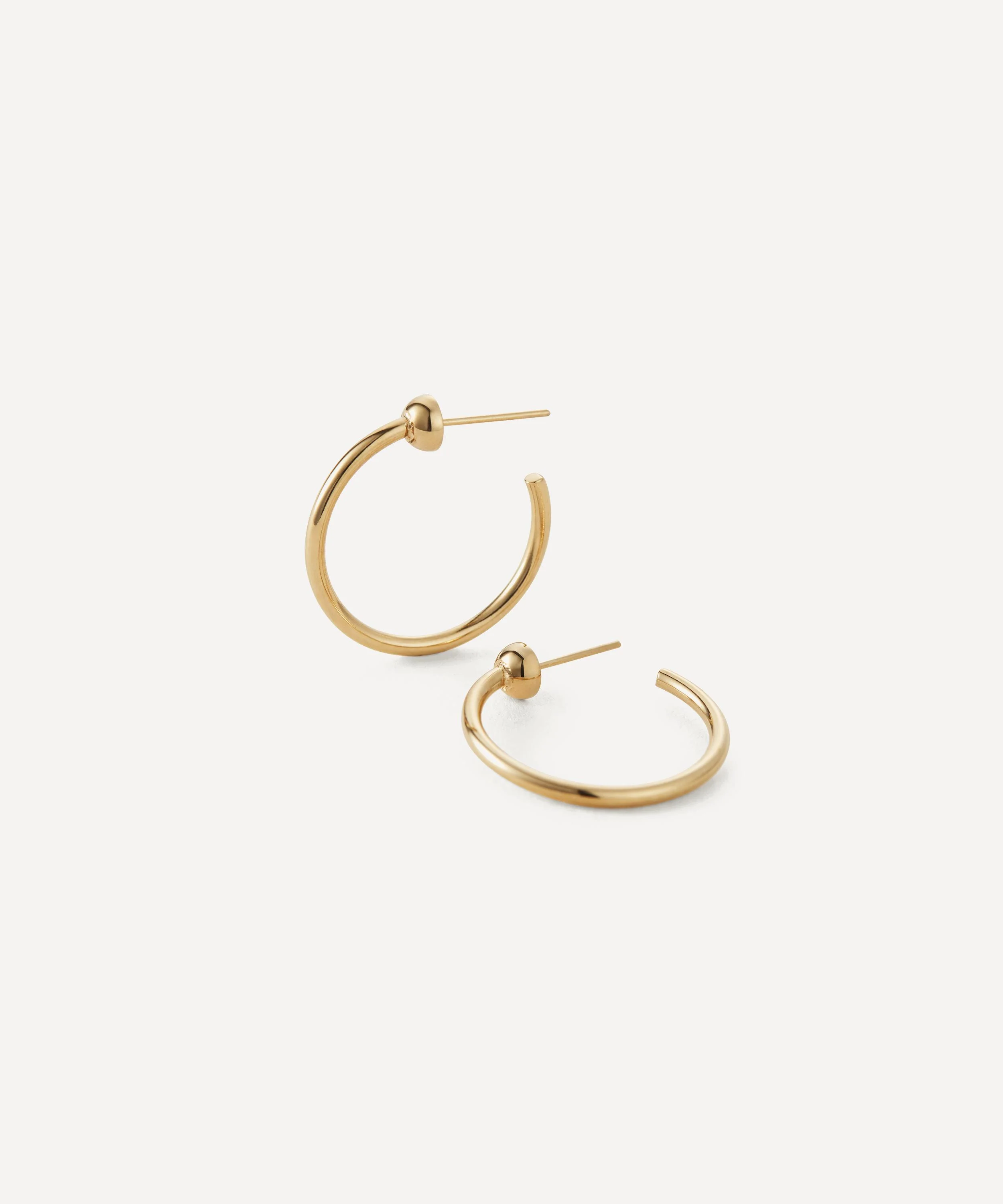 14ct Gold Plated Steel Mini Icon Hoops - 1