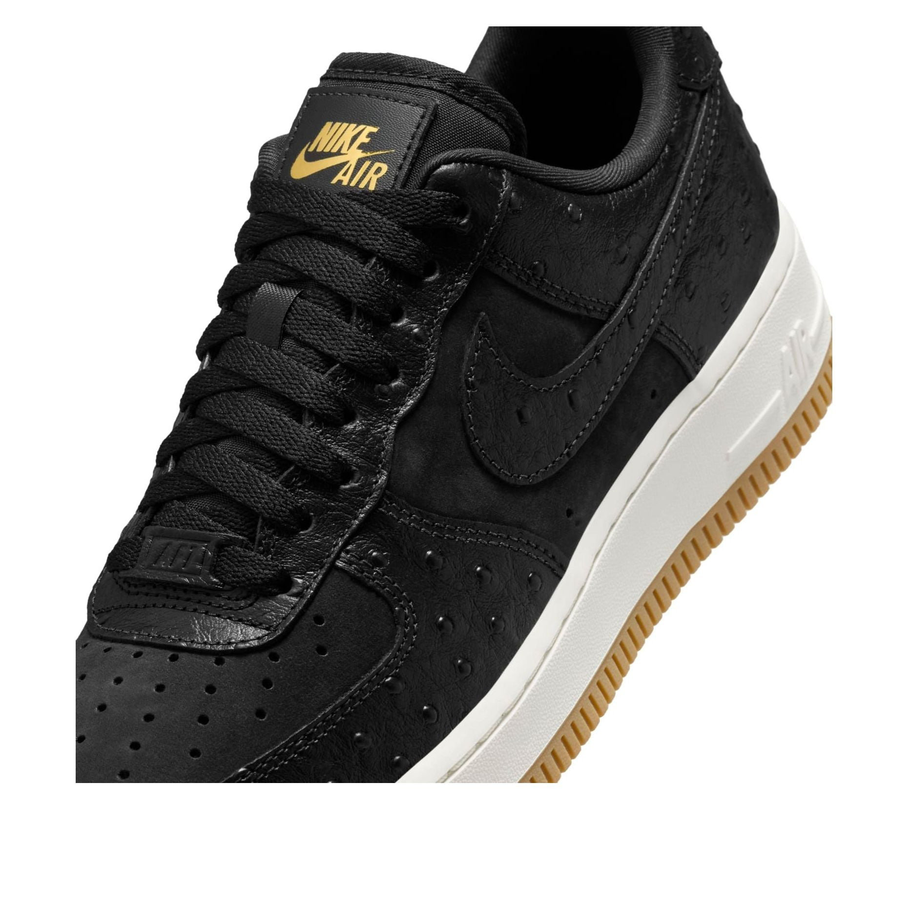 (WMNS) Nike Air Force 1 '07 LX 'Black Ostrich' DZ2708-002 - 7