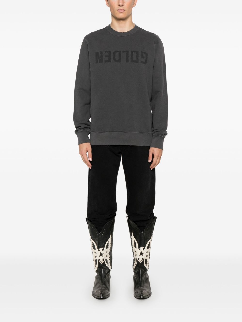 logo-print long-sleeve sweatshirt - 2