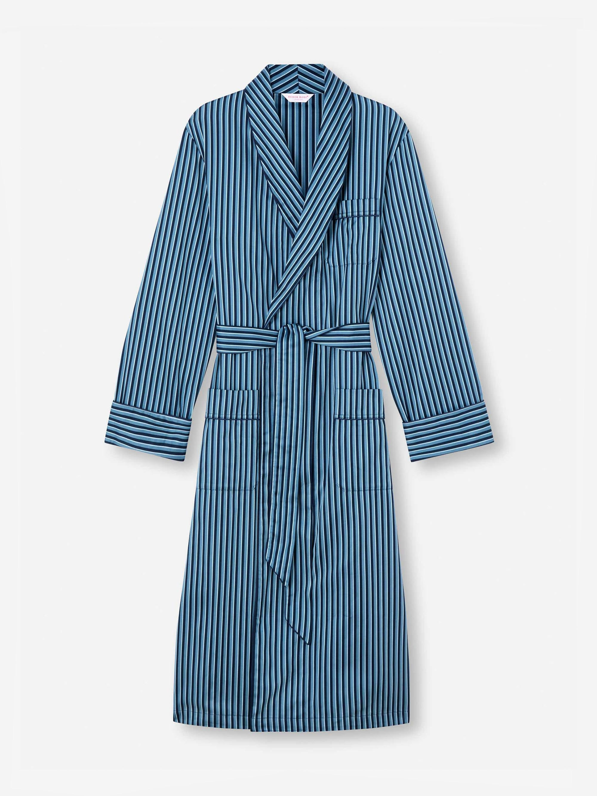 Men's Robe Wellington 58 Cotton Blue - 2