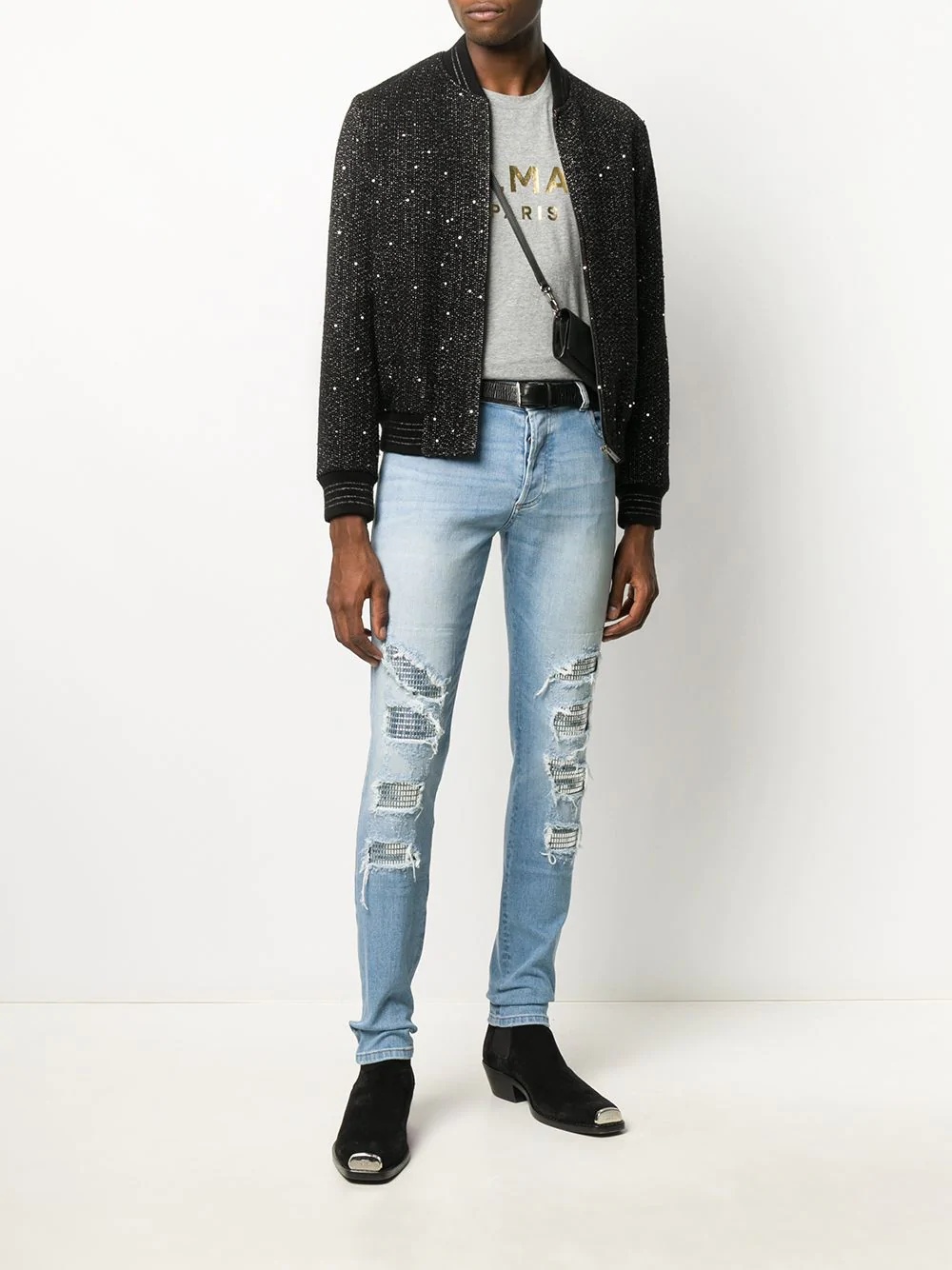 distressed slim-fit jeans - 2