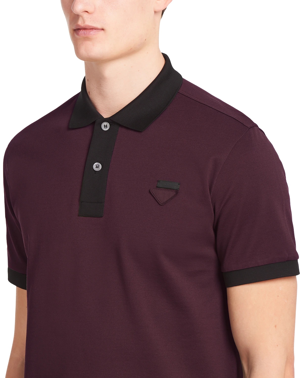 Two-tone piqué polo shirt - 5