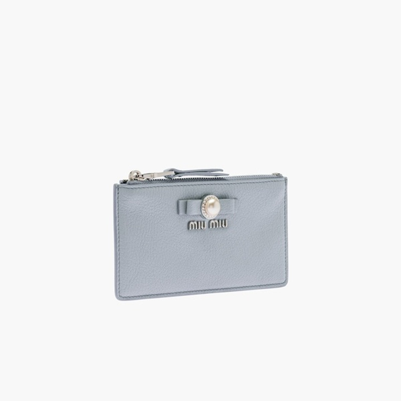 Miu Miu Madras leather envelope wallet outlook