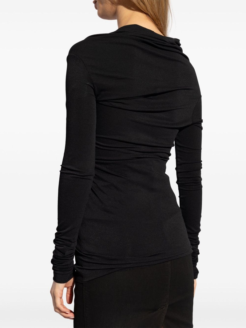 ruched asymmetric T-shirt 4