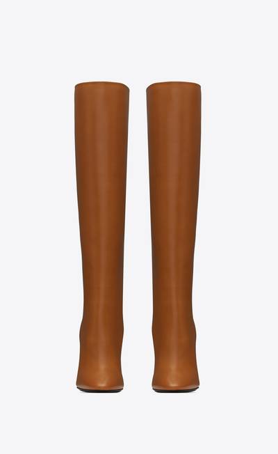 SAINT LAURENT 68 tube boots in smooth leather outlook