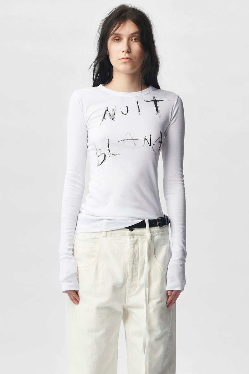 Fanie Long Sleeve T-Shirt Nuit Blanche - 1