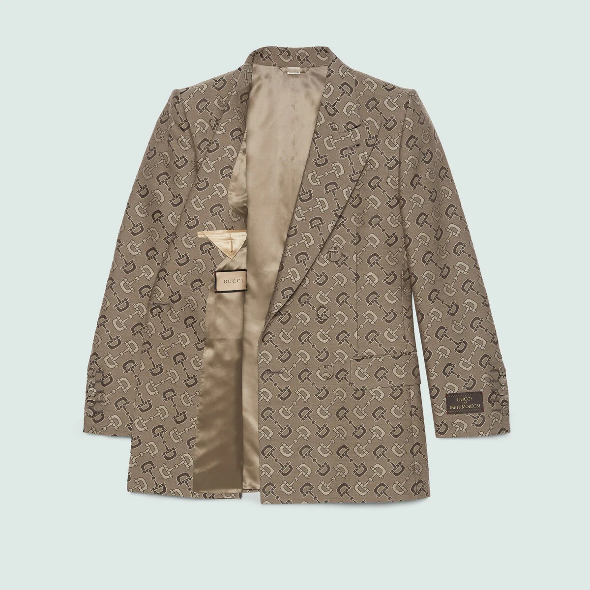 GUCCI Maxi Horsebit cotton jacket | REVERSIBLE