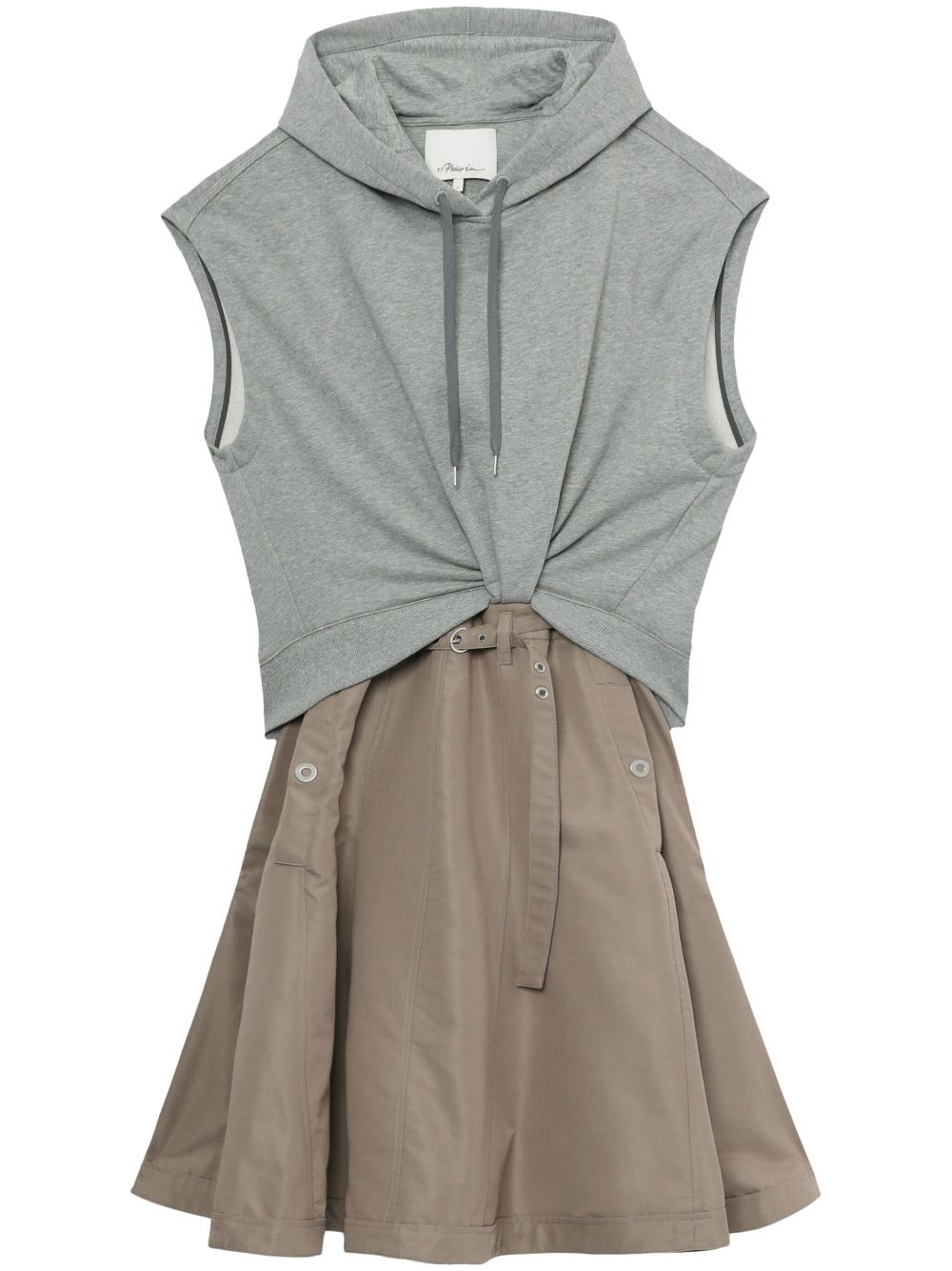 sweatshirt combo dress - 1