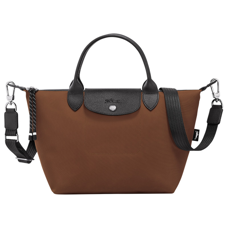Le Pliage Energy S Handbag Chocolate - Recycled canvas 1