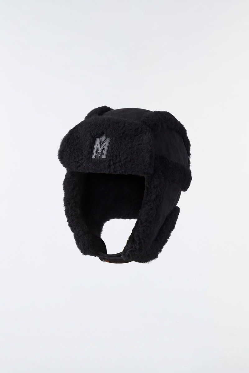 MACKAGE ZAYN Shearling aviator hat outlook