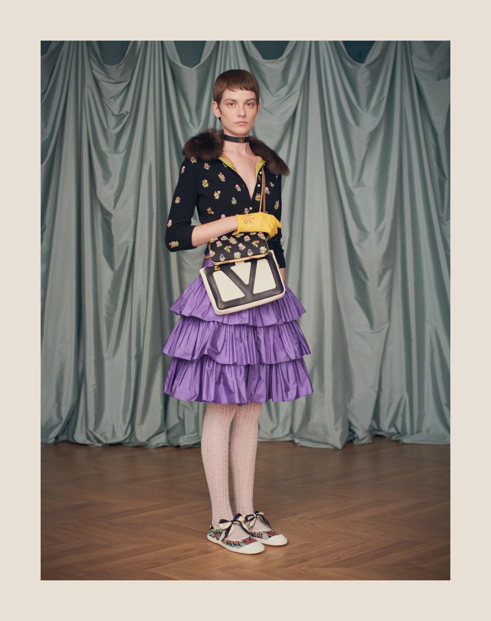 RUFFLED TAFFETA SKIRT - 9