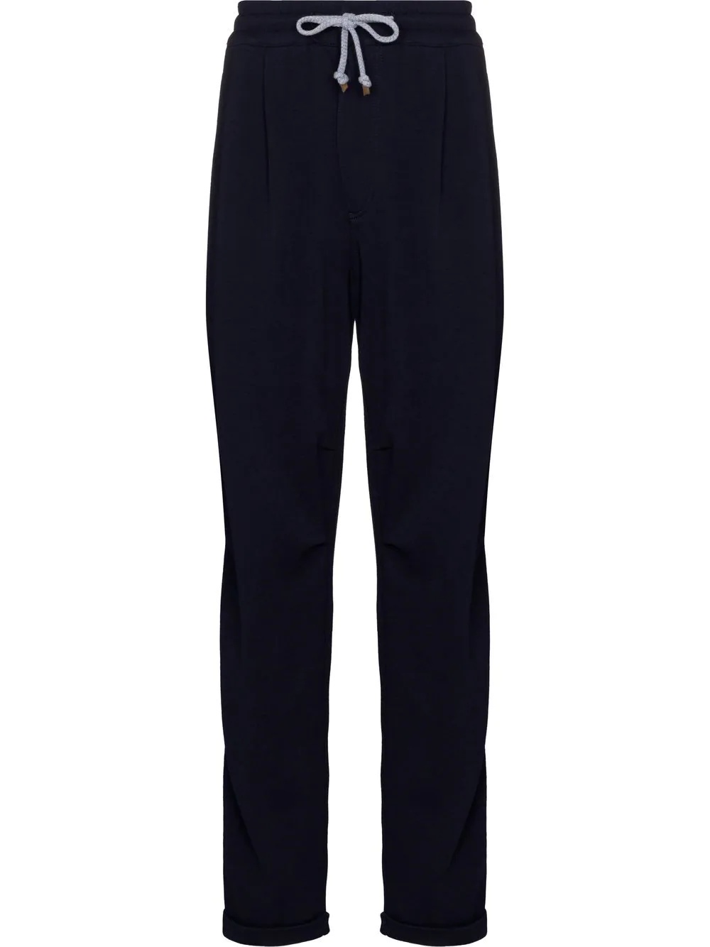 cotton-blend drawstring track pants - 1