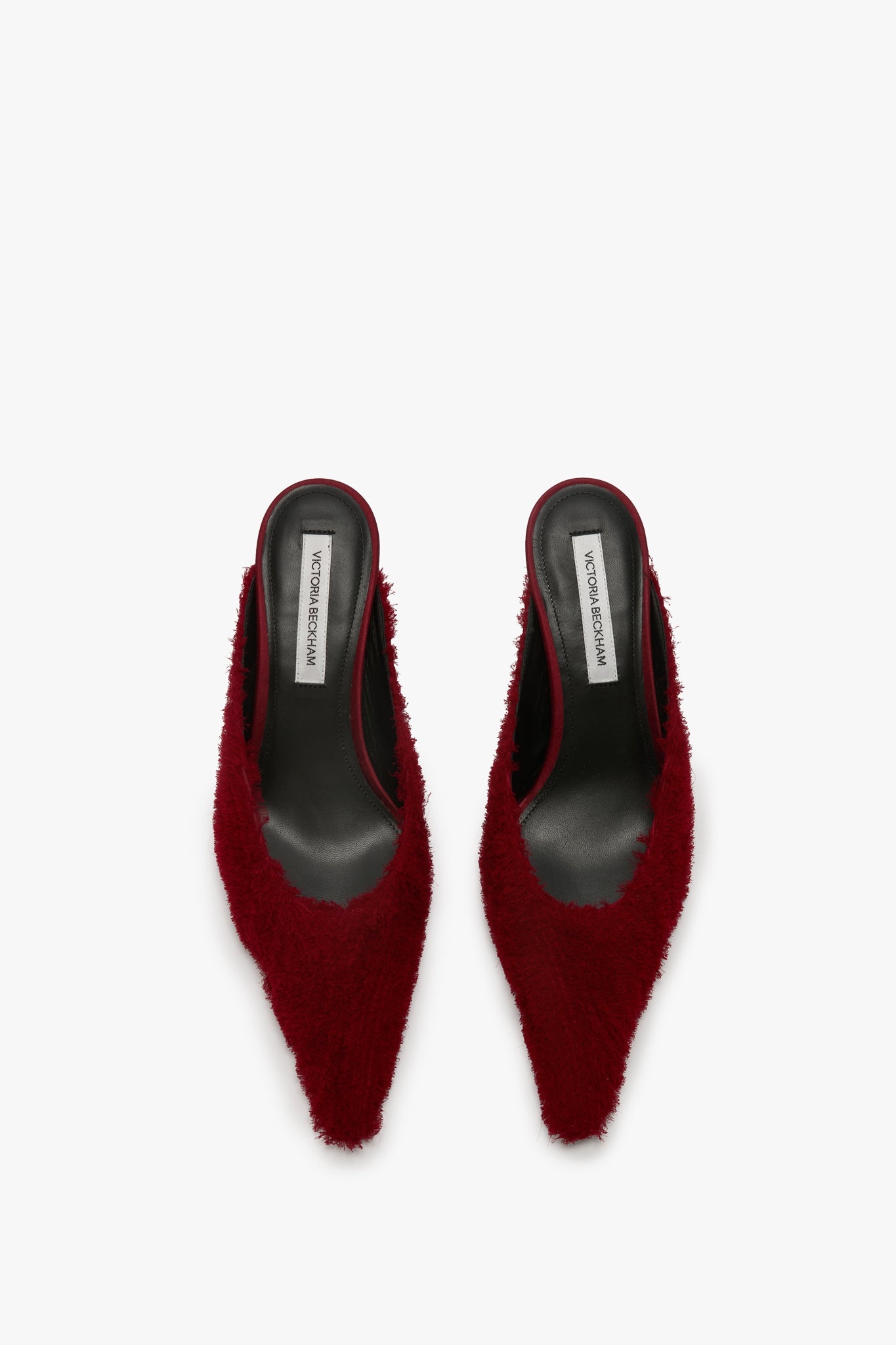 Sloan Mule In Cherry Red Embroidered Satin - 4