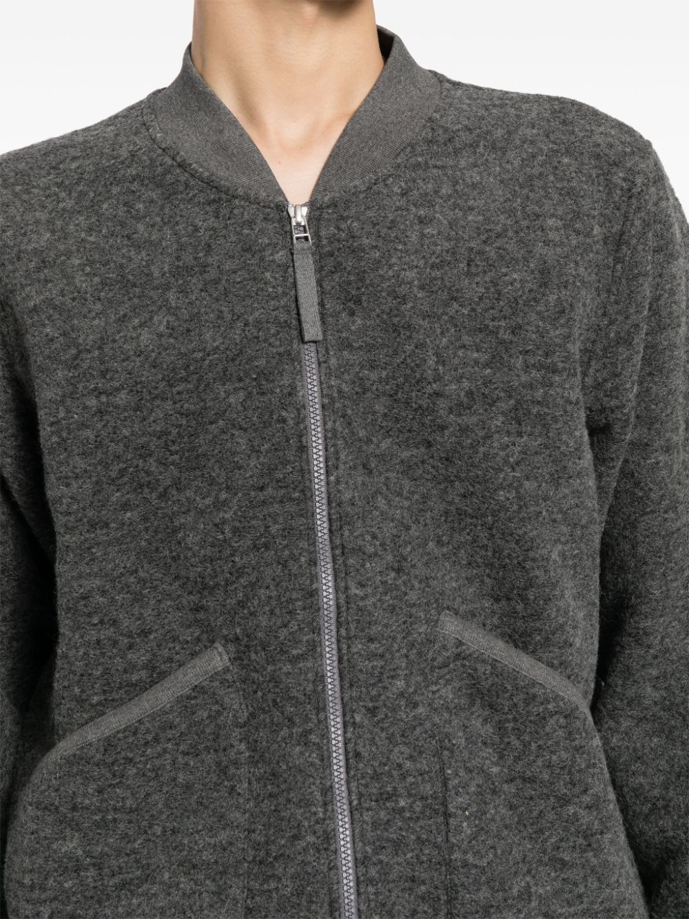 zipped bomber jacket - 5