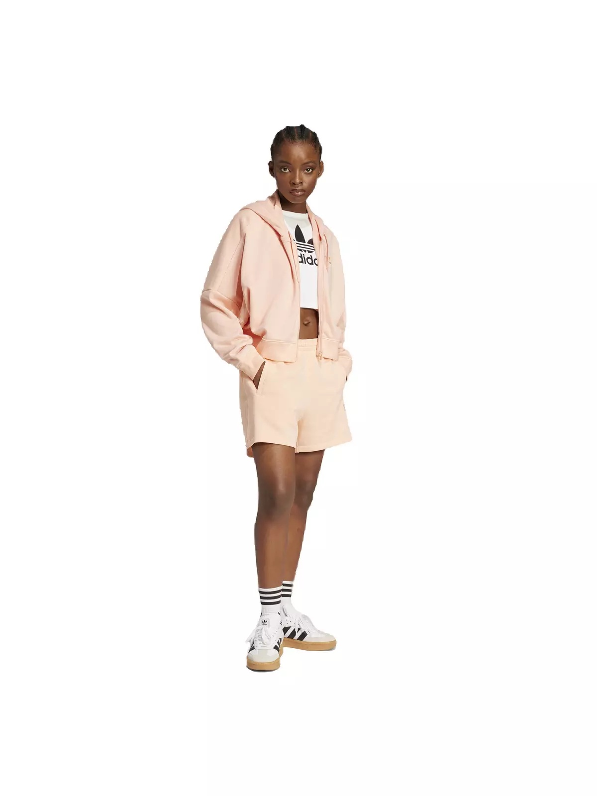 Originals Women's Essentials French Terry Shorts -Pink - 5