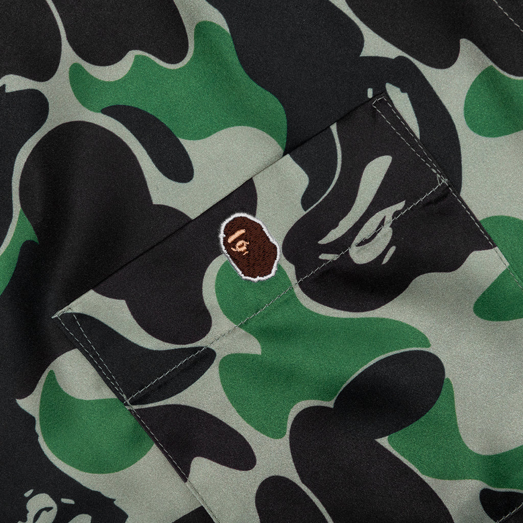 ABC CAMO OPEN COLLAR S/S SHIRT - GREEN - 4