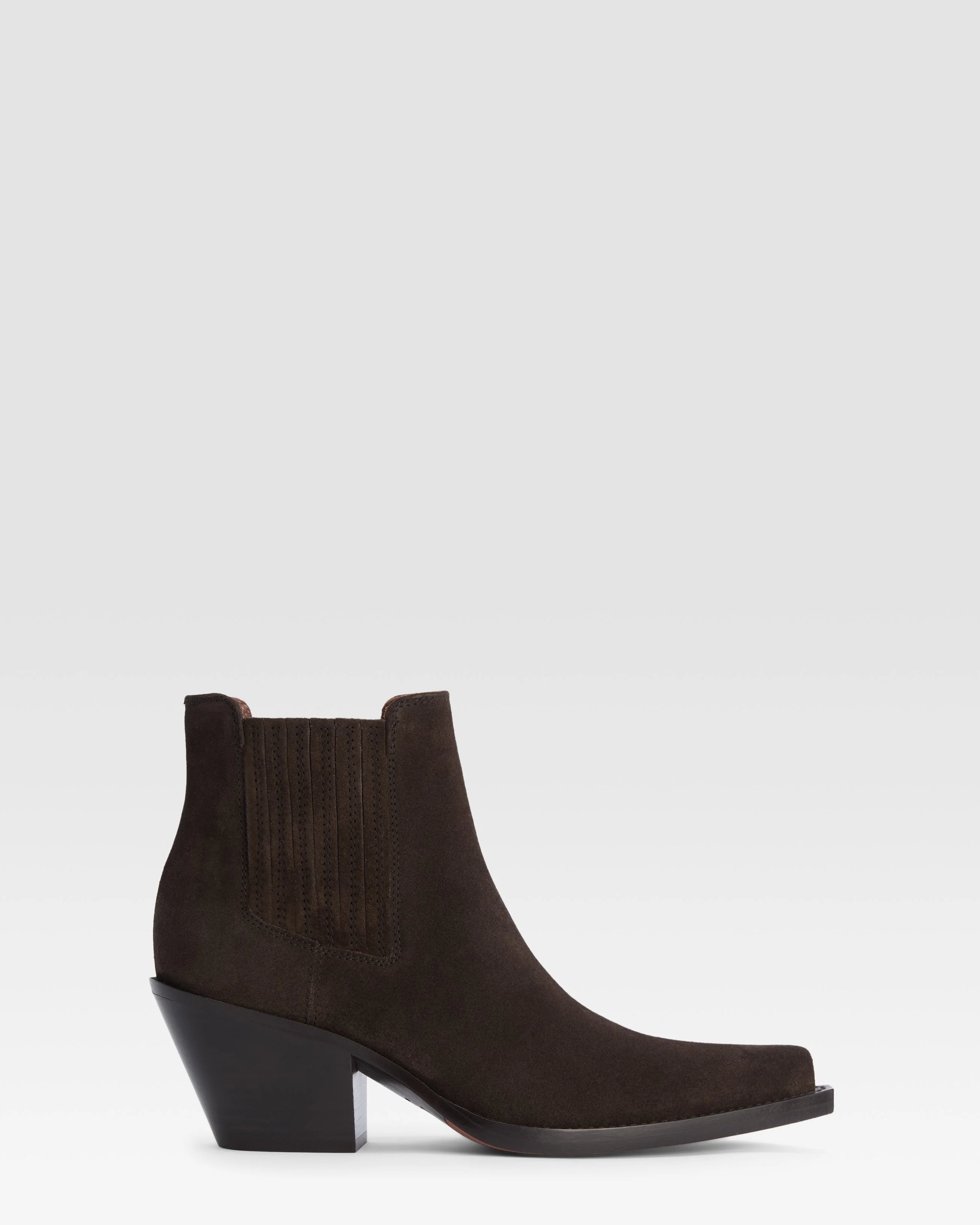 Suede Western ankle boot - 1