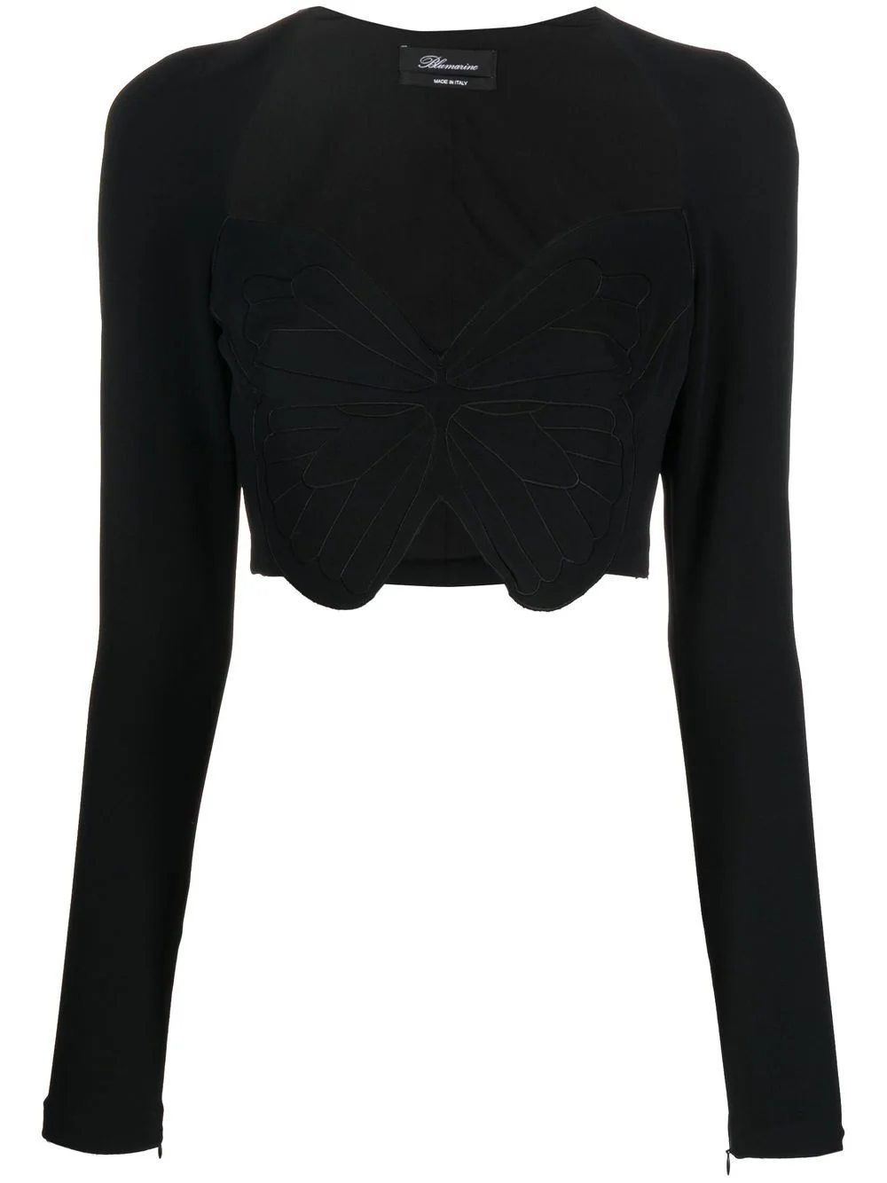 butterfly-motif cropped top - 1