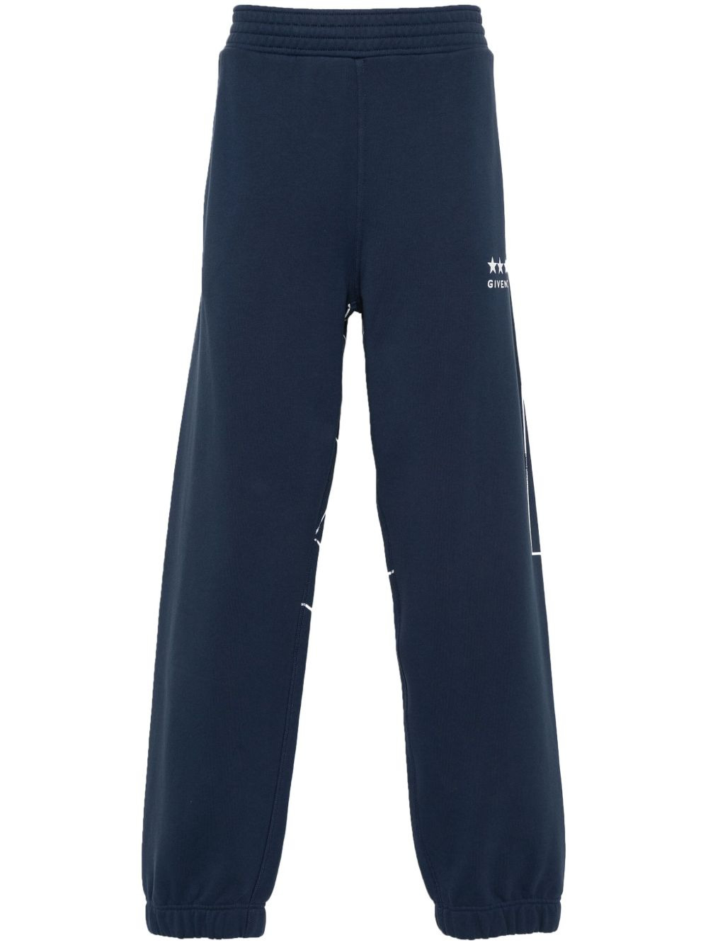 logo-print cotton track pants - 1