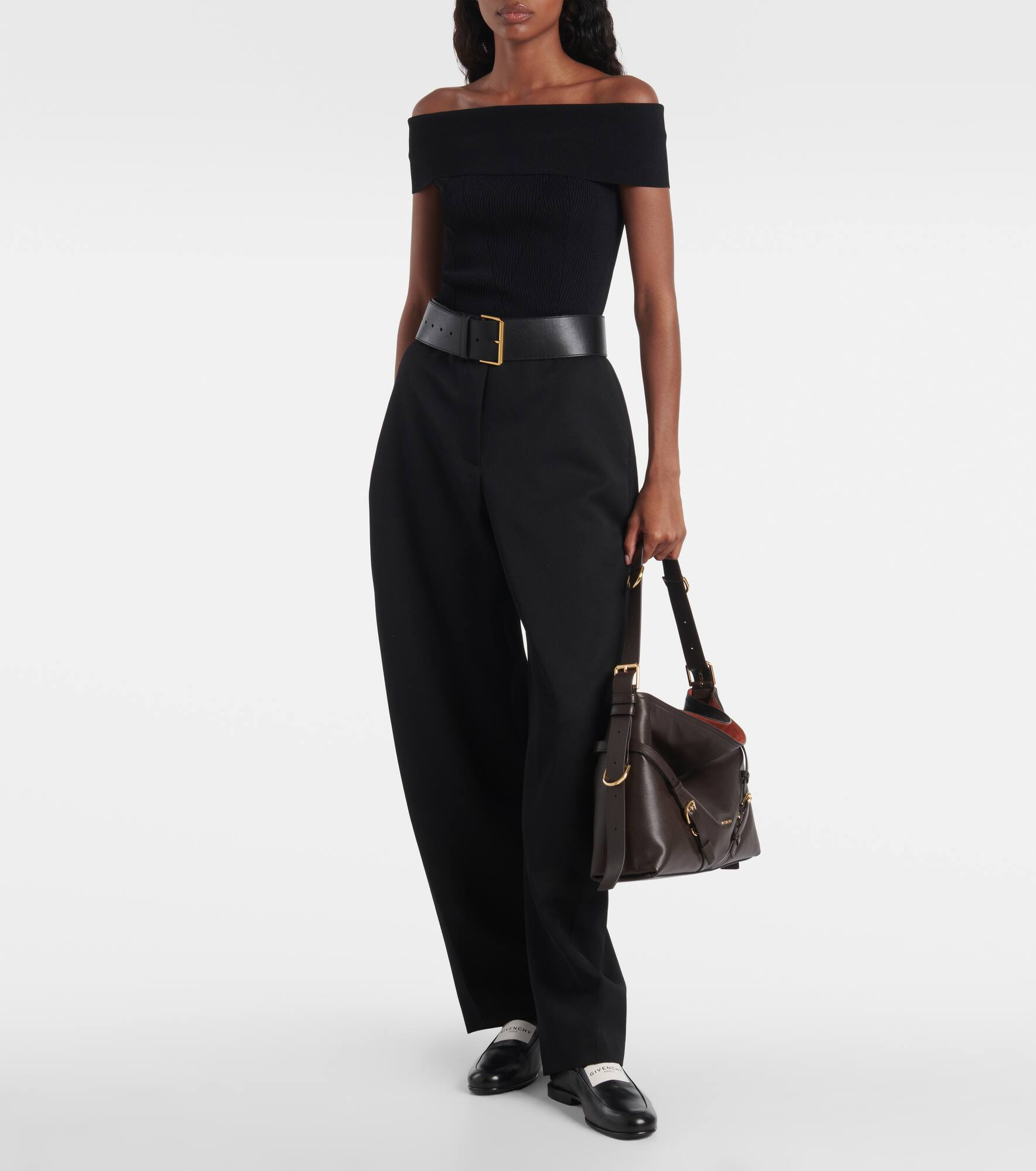 Voyou Medium leather shoulder bag - 5