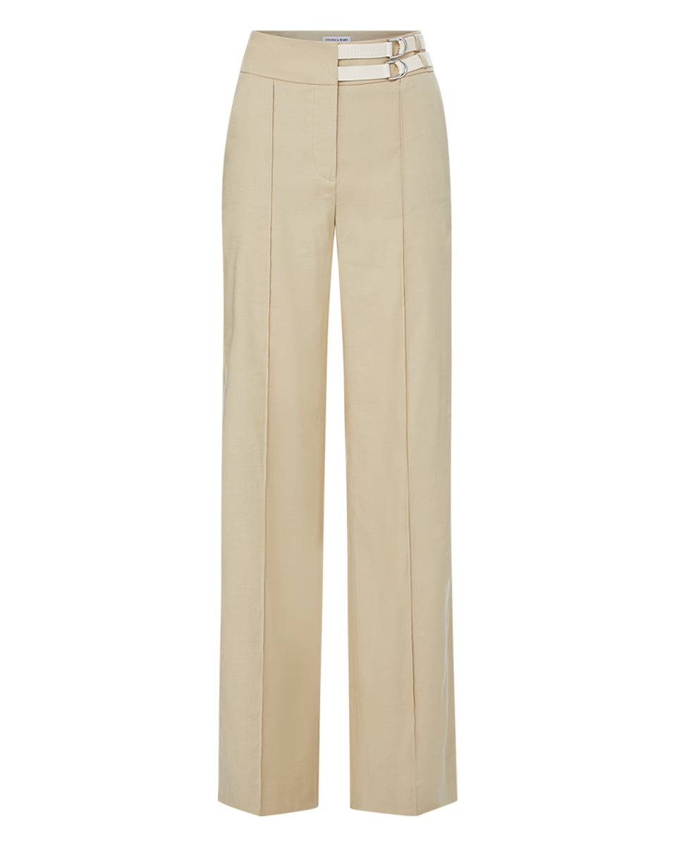 CRUZ STRETCH-LINEN PANTS - 1