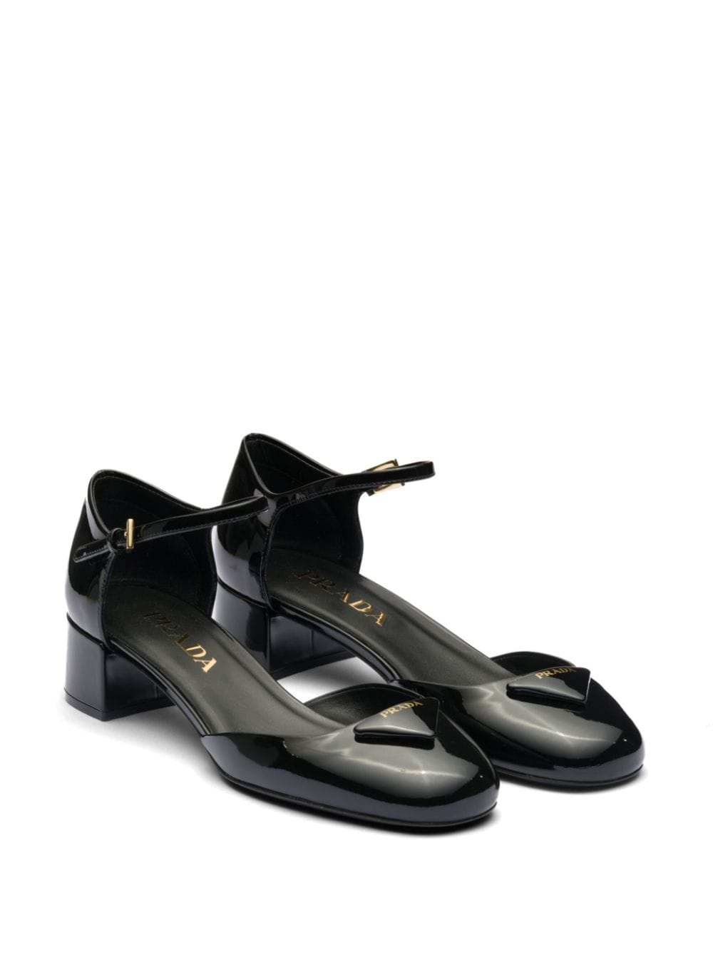 open-sided patent leather pumps - 2