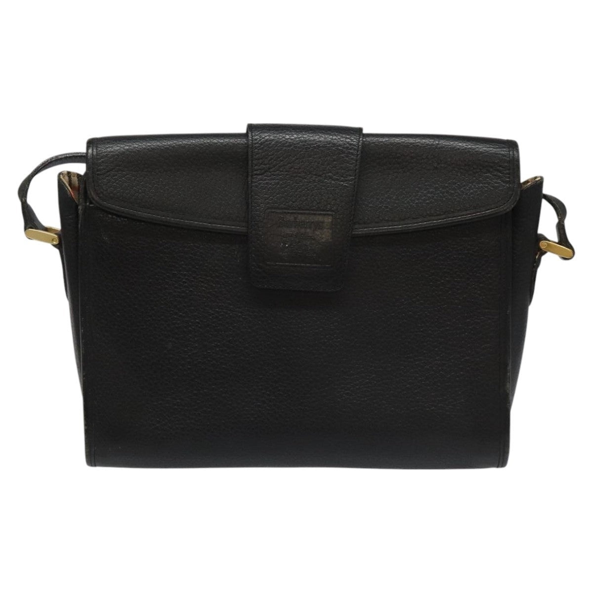 Burberry Shoulder Bag Leather Black - 13