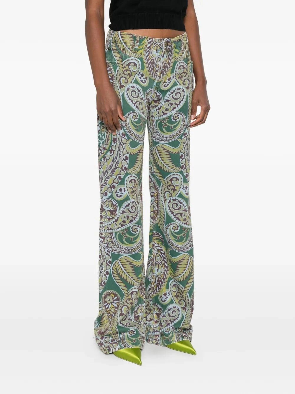 Etro Women Long Flared Jeans - 5