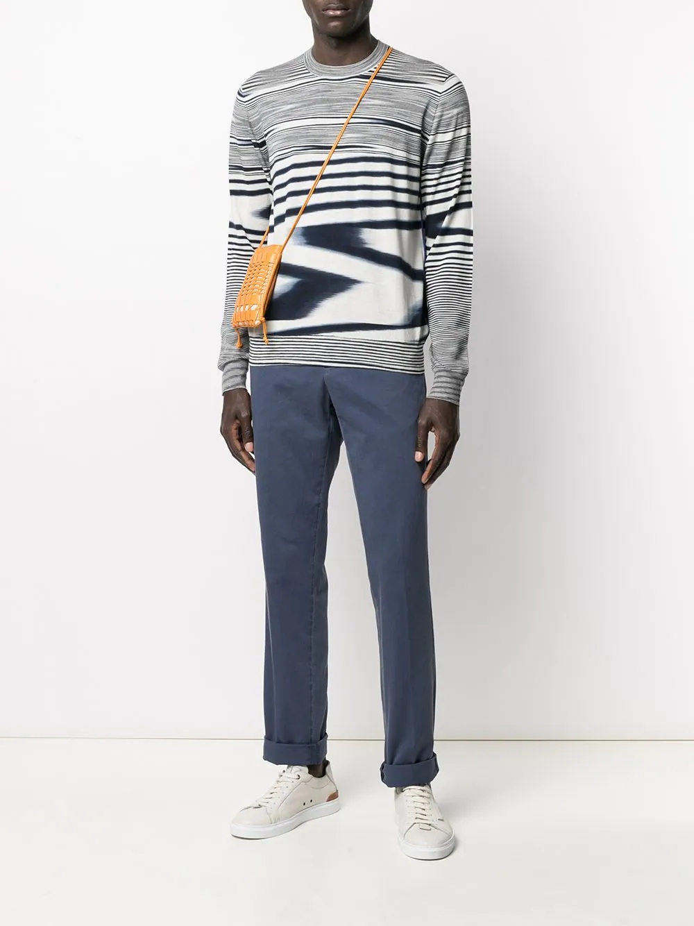 stripe-print wool jumper - 2