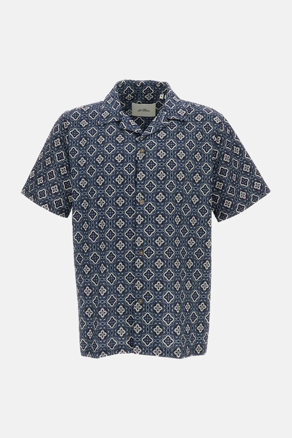SHORT-SLEEVED SHIRT WITH ARABESQUE PATTERN - 1