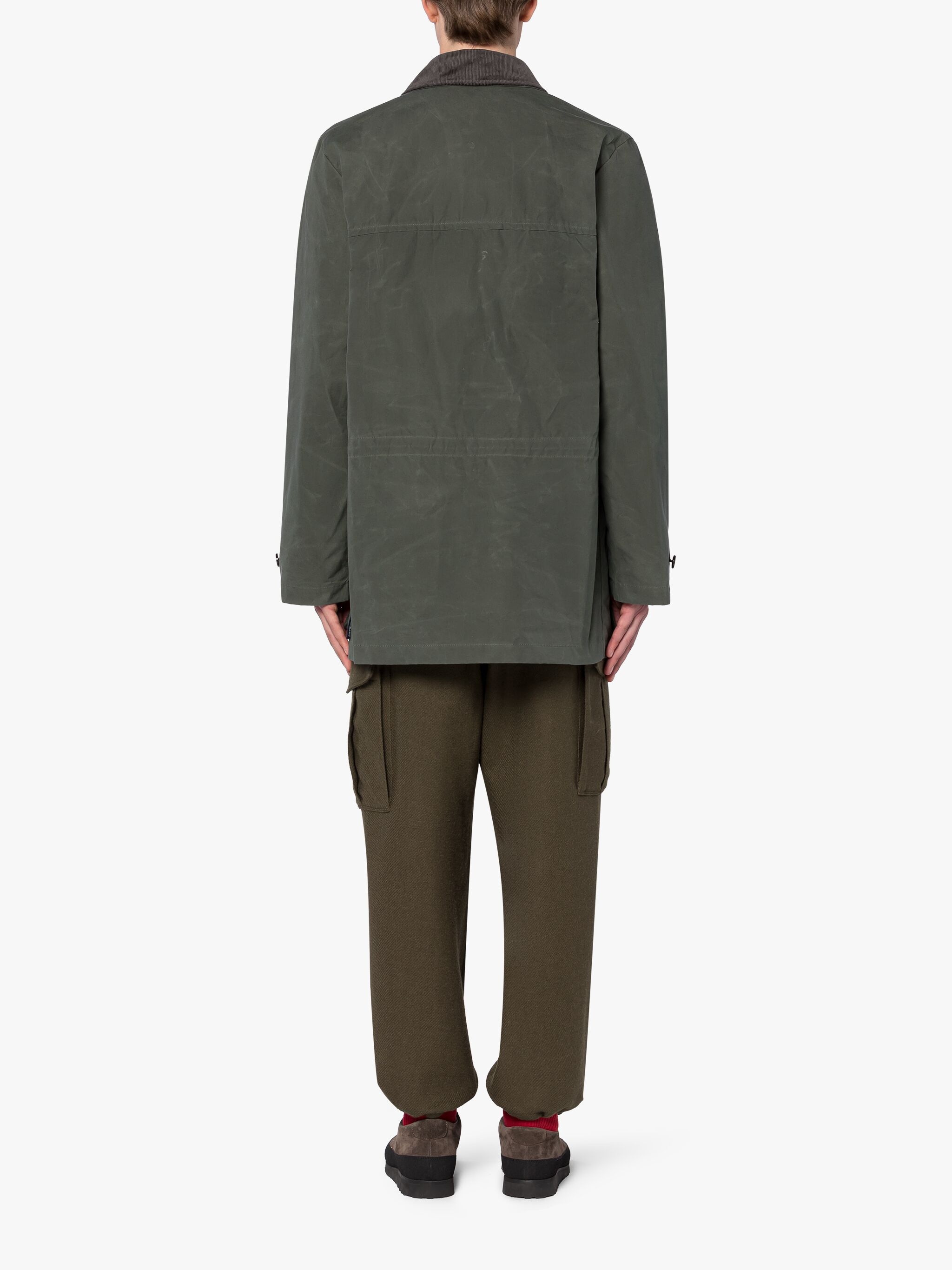 COUNTRY GREEN WAXED COTTON COAT - 3